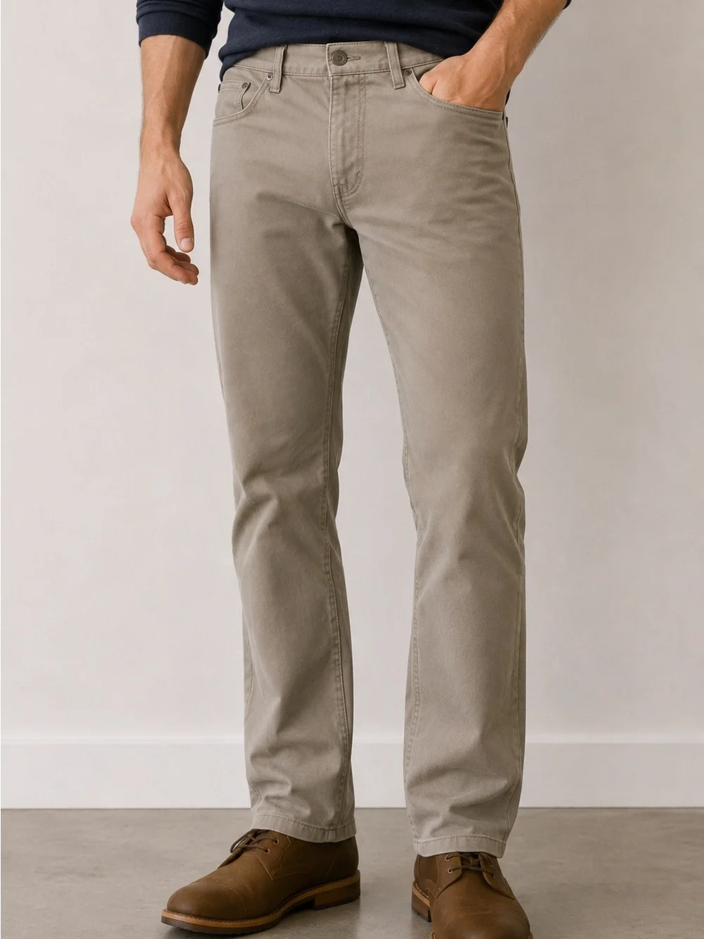 Polo Ralph Lauren Slim Straight Khaki Pants 36x34‎ Beige Chino Classic Preppy